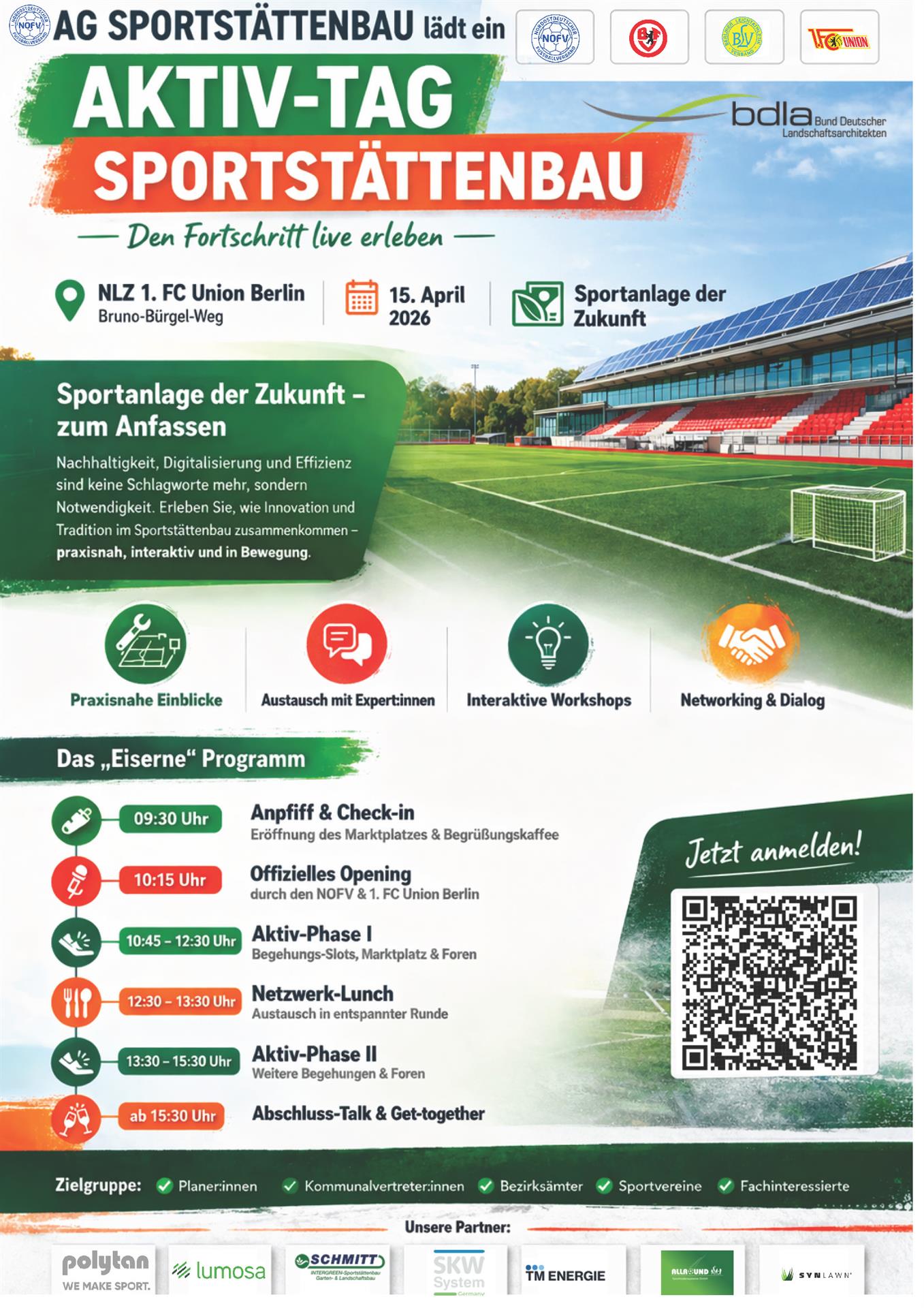 Aktiv-Tag Sportstättenbau 15. April 2026 | NLZ 1. FC Union Berlin